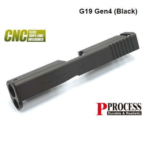 가더社 Steel CNC Slide for MARUI G19 Gen4 (Black) 마루이 글록19 Gen.4